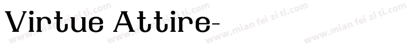 Virtue Attire字体转换